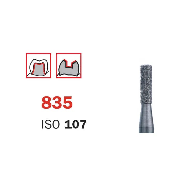 سنبلة حفر ألماس، FG 008 قصيرة، متوسطة، أسطوانية ISO #109