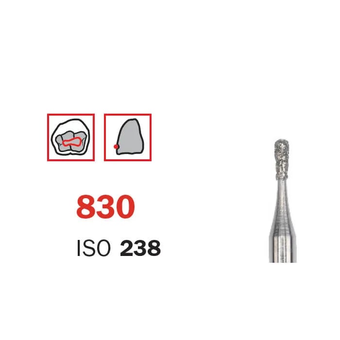 سنبلة حفر ألماس، FG 010 قصيرة، متوسطة، كمثرى ISO #238