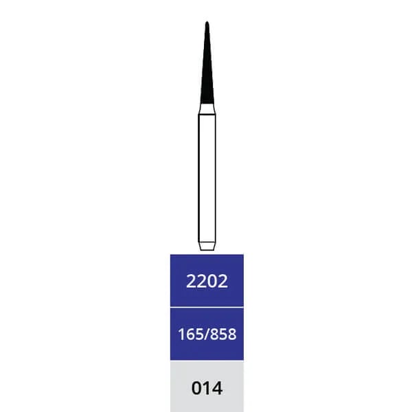 Diamond Bur, Torpedo, Medium, FG Long 315-014