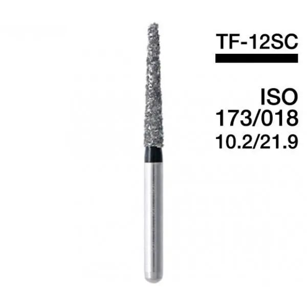 سنابل ألماسية FG شكل طويل مدبب بنهاية مسطحة #173-018، TF-12SC