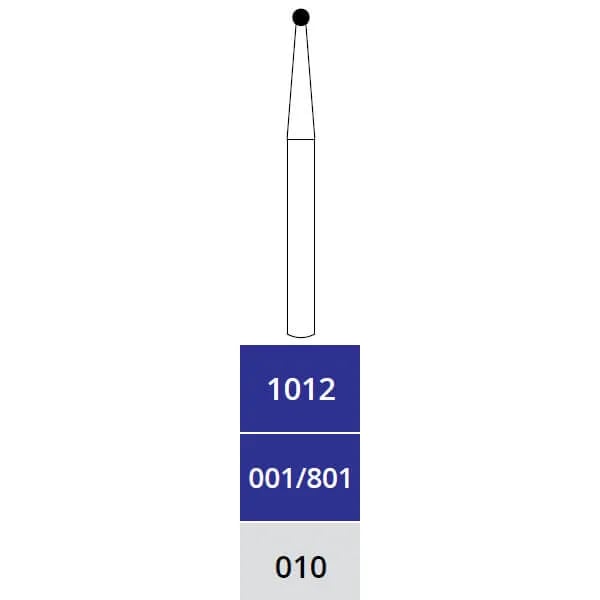 Diamond Burs, Round, Medium, FG 010