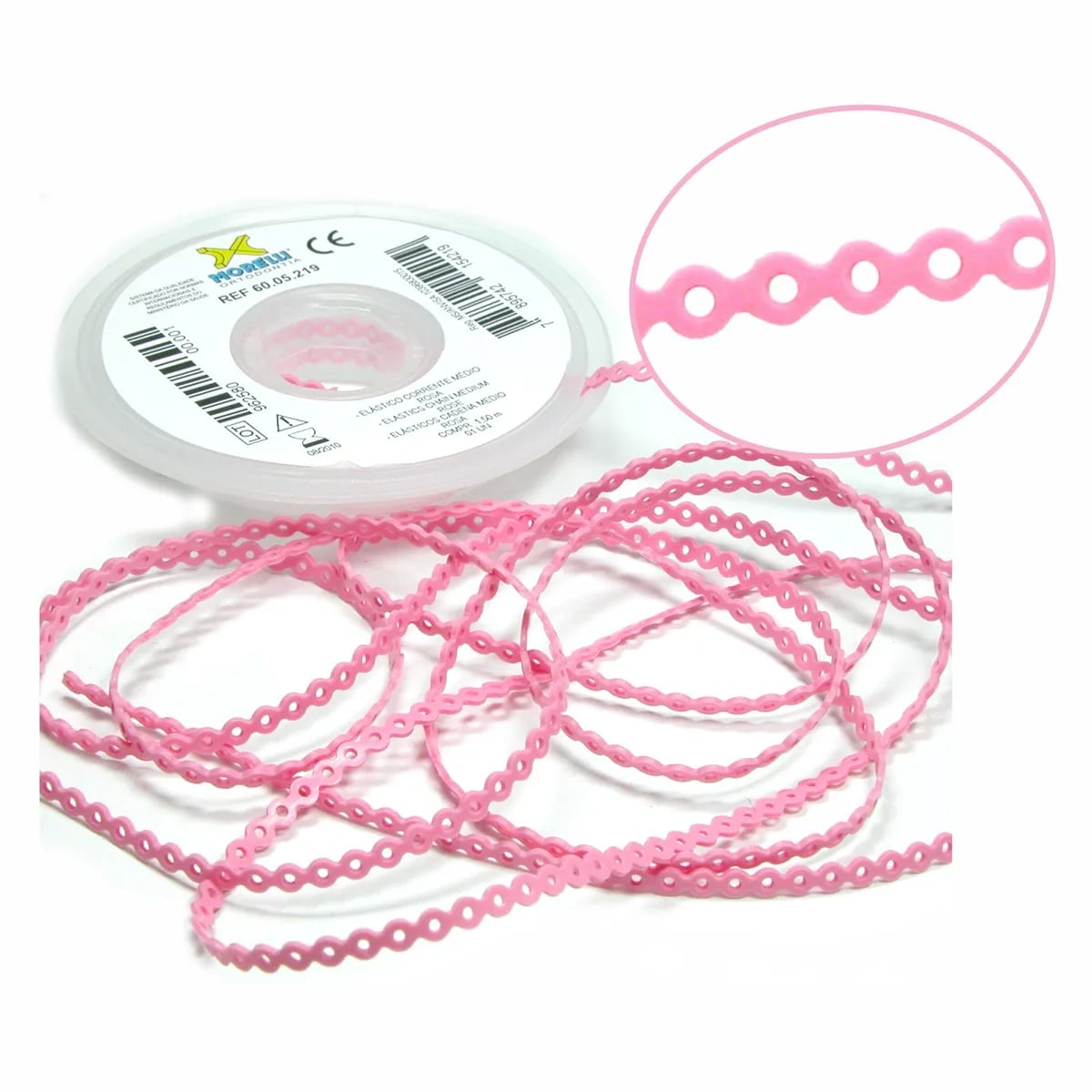 Elastic Chain Medium (Short), Baby Rose