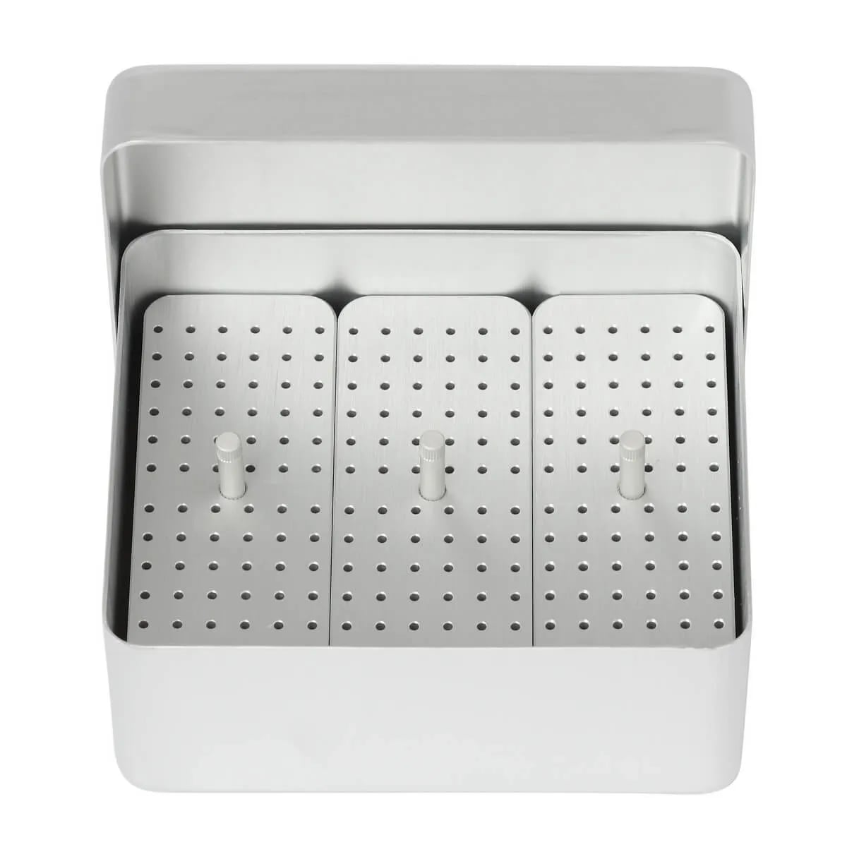 صندوق علاج جذور ألومنيوم متوسط فضي