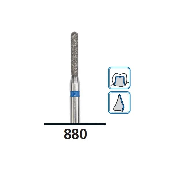 سنابل ألماسية أسطوانية نهاية مستديرة G880، خشنة، FG-014