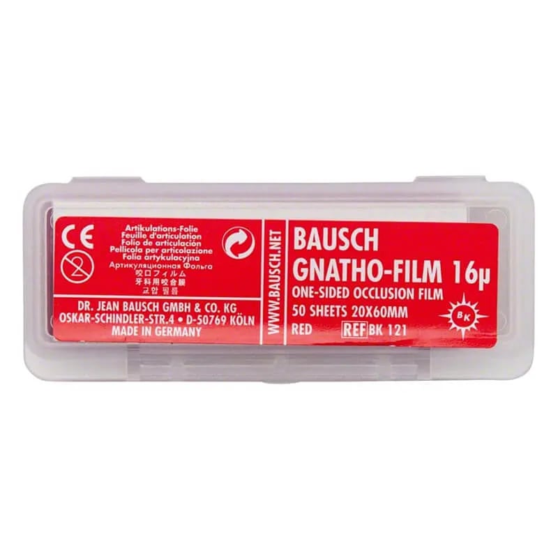 Gnatho-Film, Red, Width (20x60mm), 16µm Single Side, 50 Sheet
