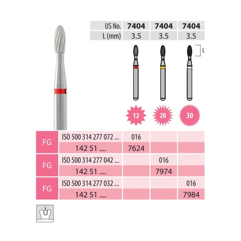 سنبلة كربيد، بيضاوية، FG 274-016