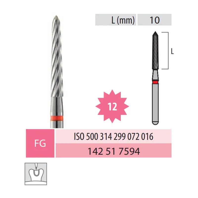 سنبلة كربيد مخروط FG 299-016