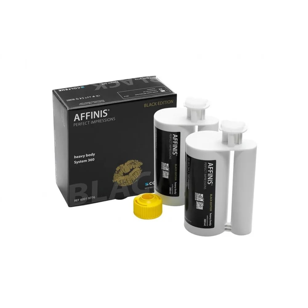 Affinis Heavy Body Impression Material, Black Edition, 2x380ml