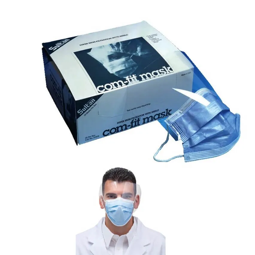 كمامة ودرع Com-Fit Super High Filtration، النوع II، بحلقة أذن