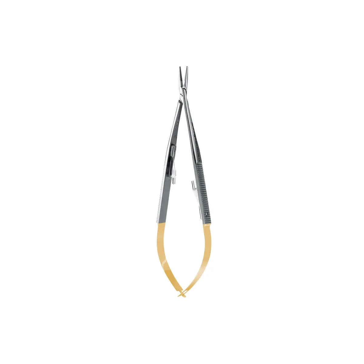 Micro Straight Castro Perma Sharp Needle Holder, 14 cm (5.5")