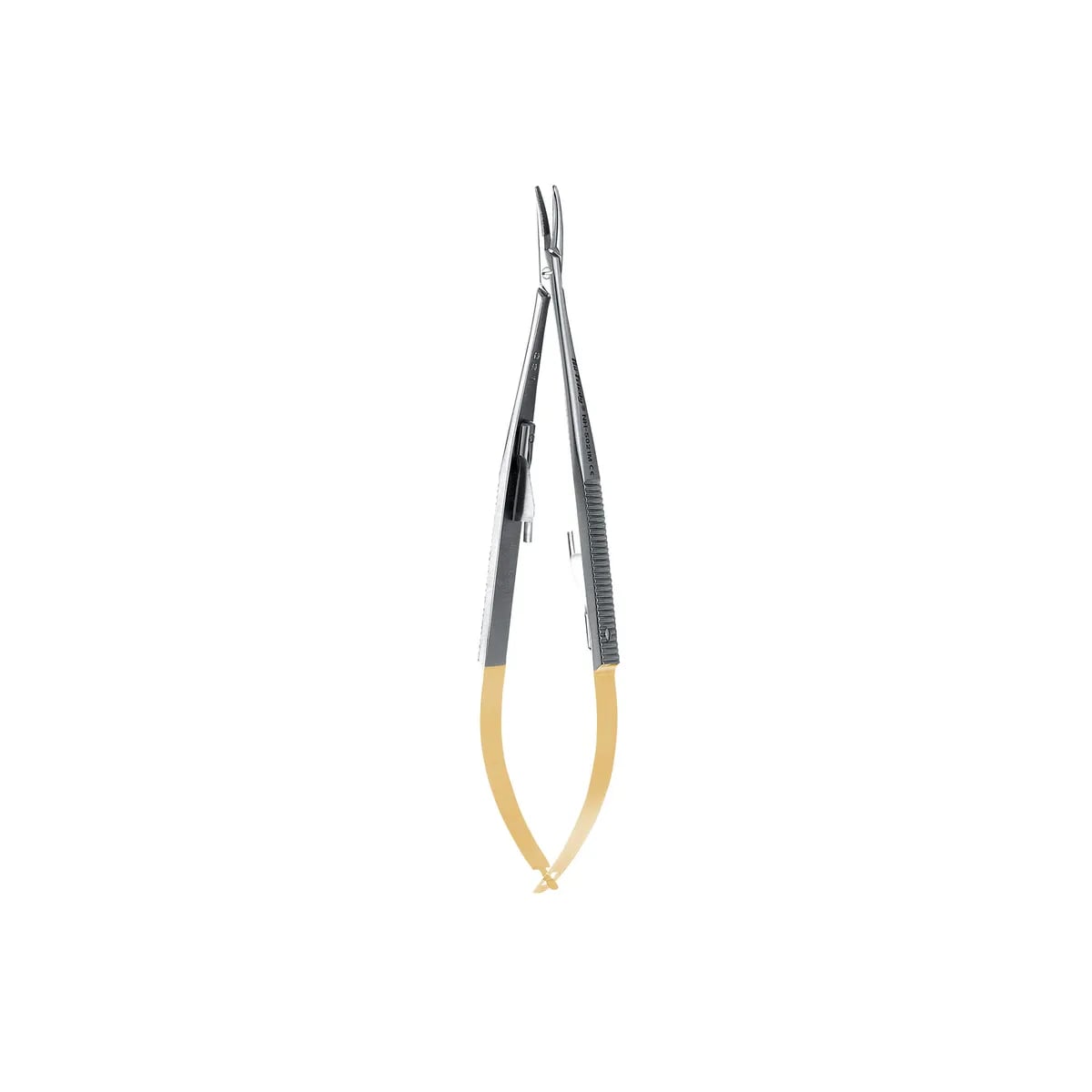 Micro Curved Castro Perma Sharp Needle Holder, 14 cm (5.5")