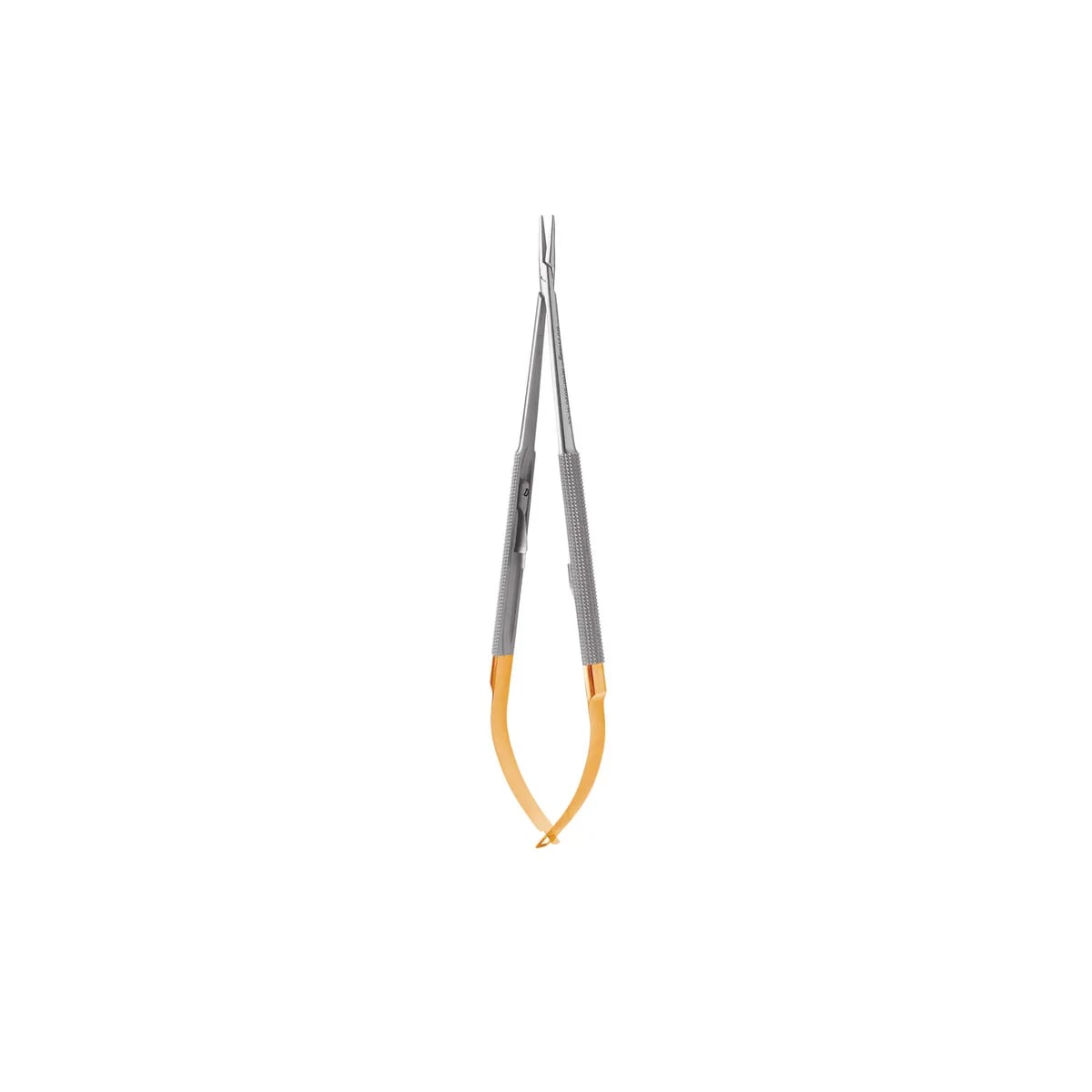 Micro Straight Castro Needle Holder, Diamond Dusted, 18 cm (7")