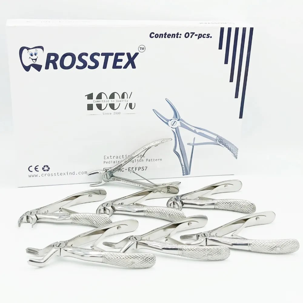 Dental Extraction Forceps Baby Set, 7 Pcs