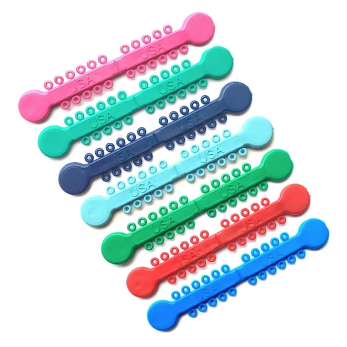 Versa-Tie, Elastomeric Ligature Ties, Light Sky Blue