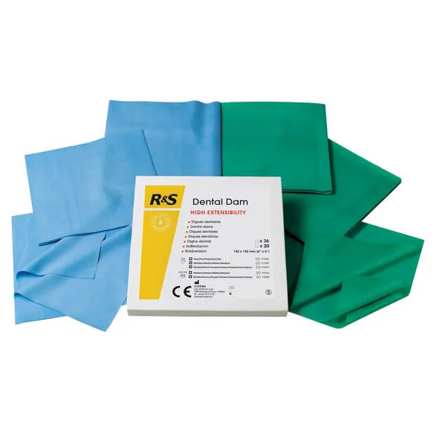 Dental Dam، لاتكس طبيعي، أخضر متوسط، شريحة