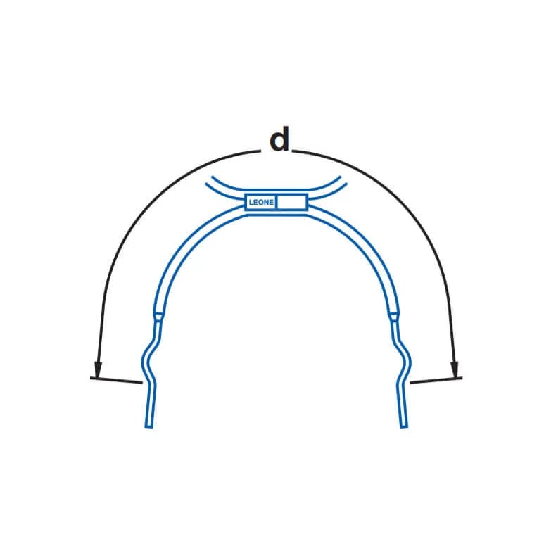 Extraoral Facebows With Loops, Short Bow, Size 1