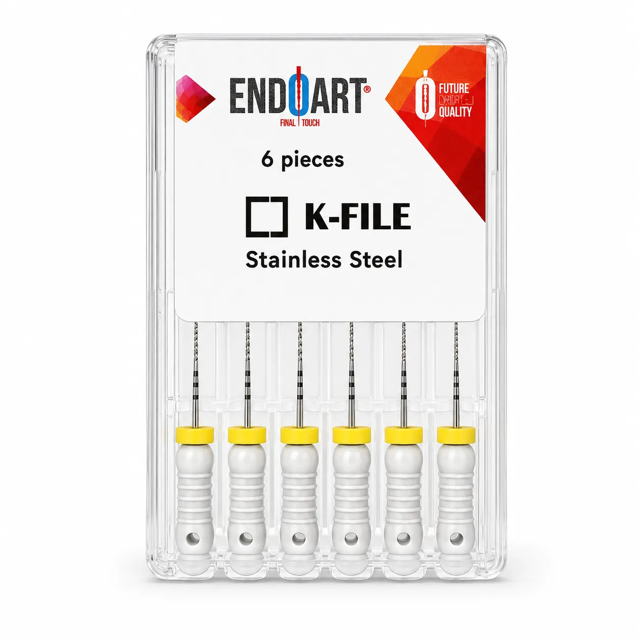 Endo Art K File Assorted 15-40 21mm (6 Pack)