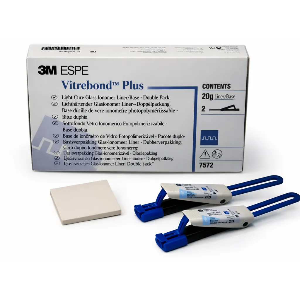 3M Vitrebond Plus Light Cure Glass Ionomer Liner/Base Double Pack 7572