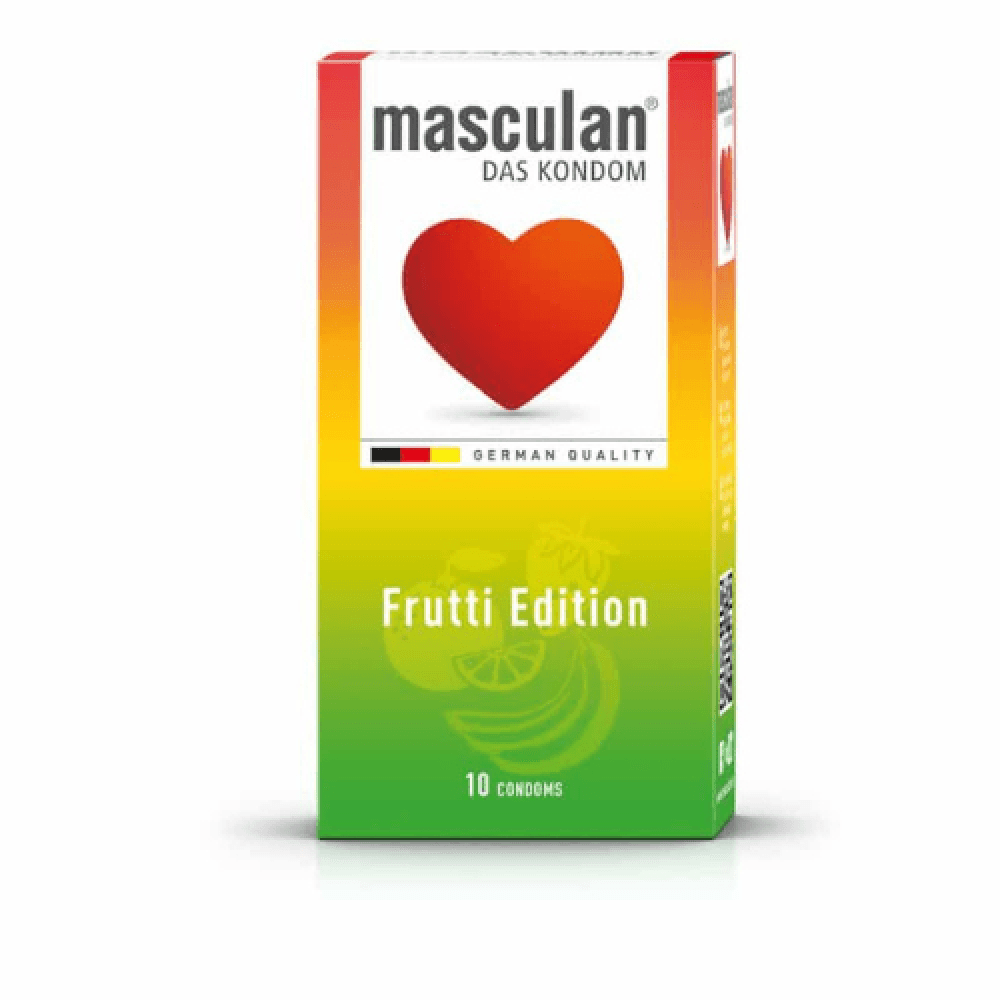Masculan Condom, Assorted Fruit Flavors, 3 Flavors