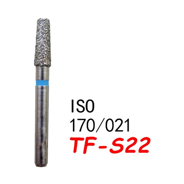 تيبر مستقيم نهاية مسطحة قصيرة TF-S22 خشونة قياسية 170/021