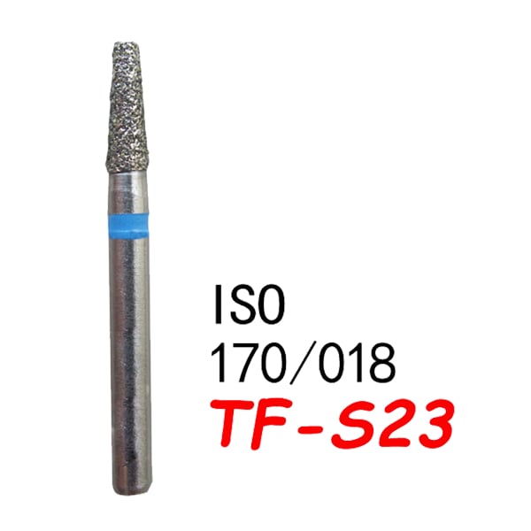تيبر مستقيم نهاية مسطحة قصيرة TF-S23 حبيبات قياسية 170/018