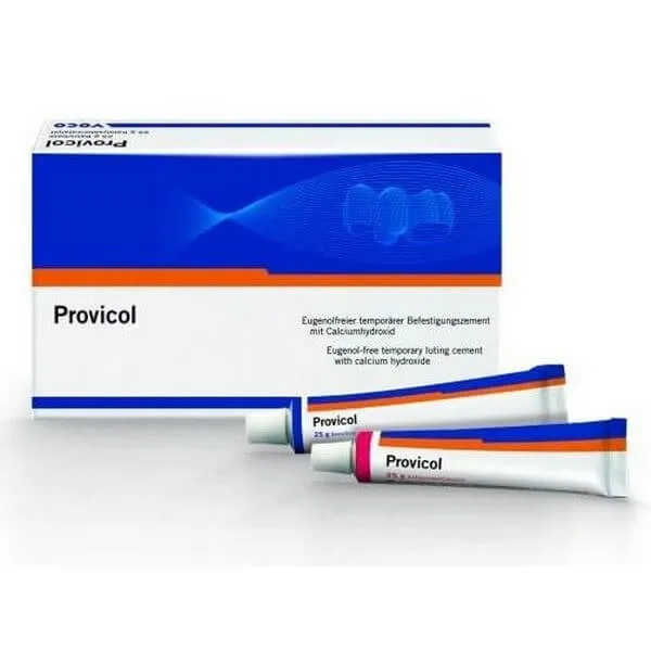 Provicol Tube، خالٍ من الأوجينول، أسمنت تثبيت مؤقت