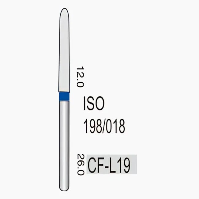 Chamfur Torpedo (Gingival Curettage) Long Shank CF-L19, Standard Grit, 212/018