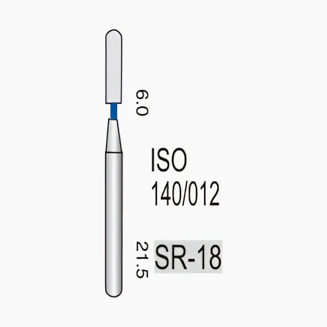أسطوانة نهاية مستديرة مستقيمة كتف SR-18 خشونة قياسية 140/012