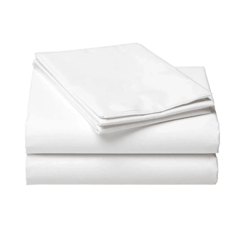 Bed Sheet With Pillowcase, White