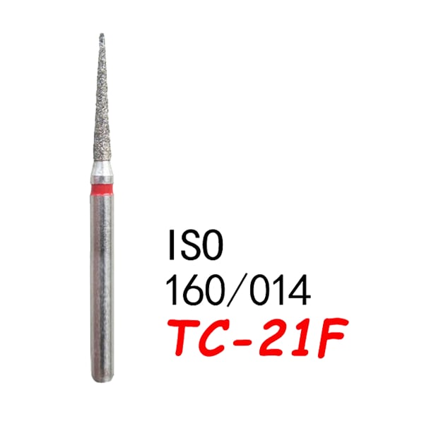 تيبر نهاية مخروطية TC-21F خشونة ناعمة 165/013